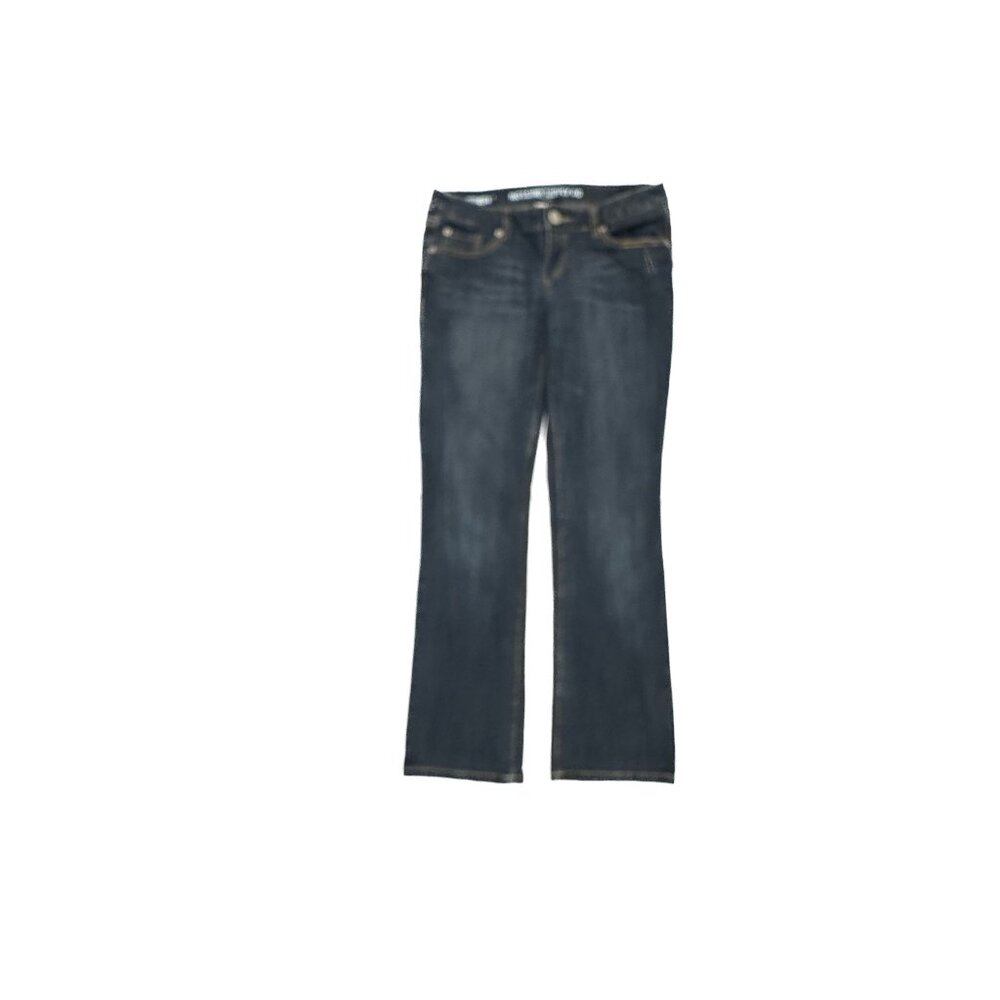 Mossimo Bootcut Women's size 9 Short Dark Wash Blue Denim Jeans‎